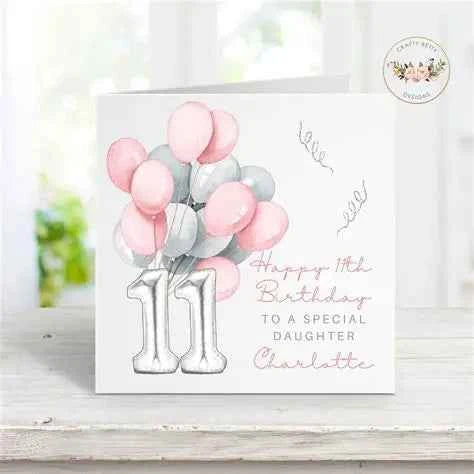 11th Birthday Card – Celebrate Growing Up in Style" - Gozo Thrift Shop