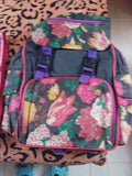Floral Print Backpack – Multi‑Color Casual & School Bag