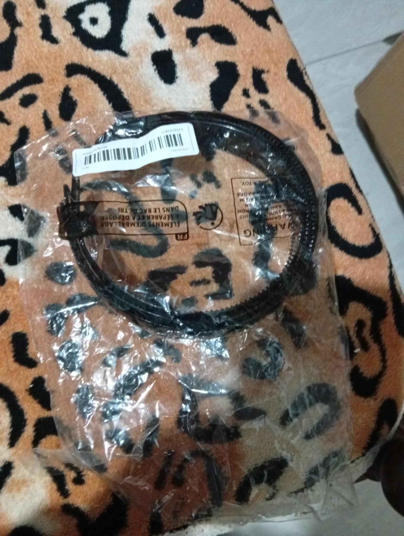 Black Gear-Style Headband – Industrial Chic