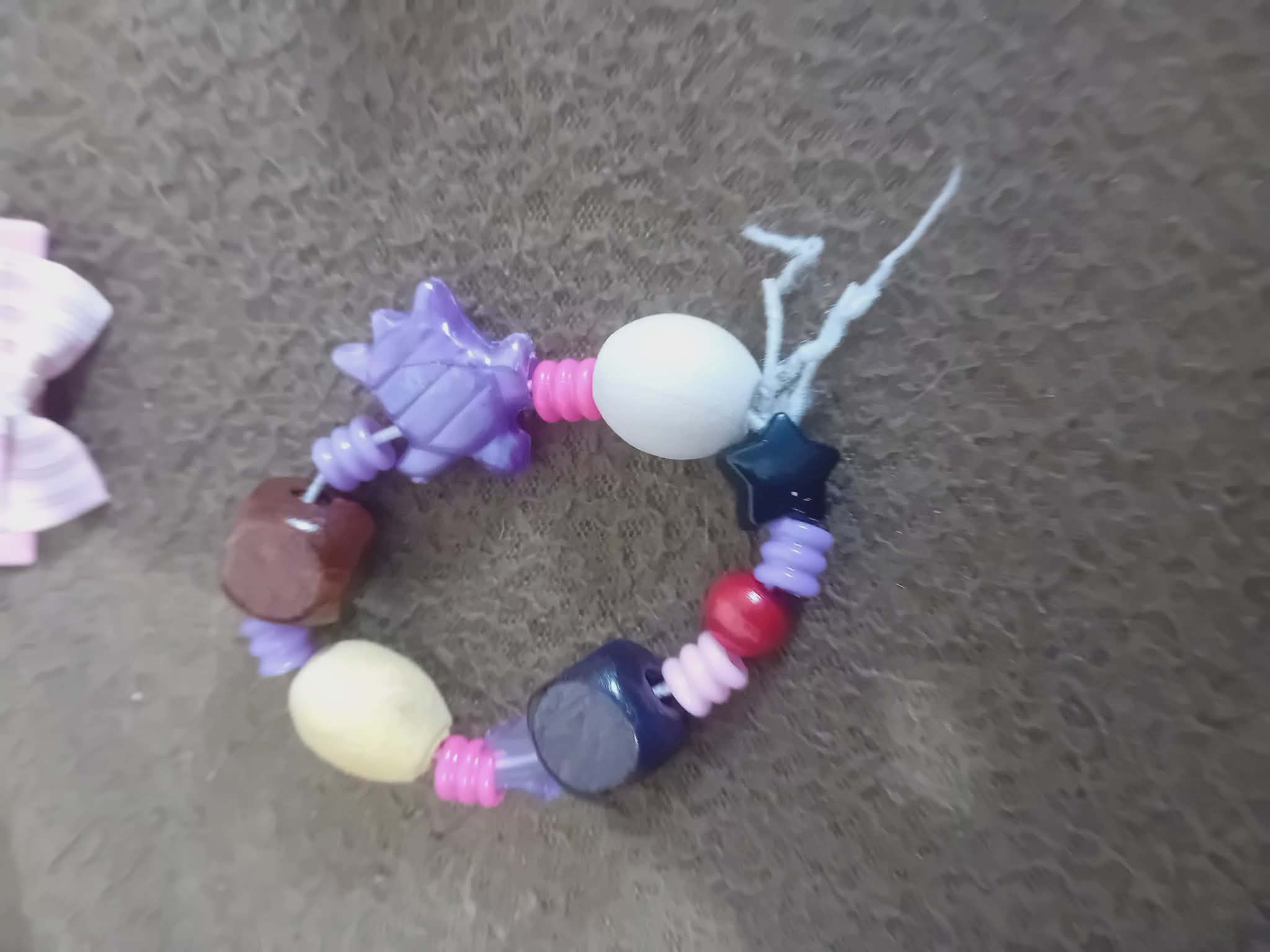 Whimsy Bead Bracelet – Turtle, Star & Rainbow Mix