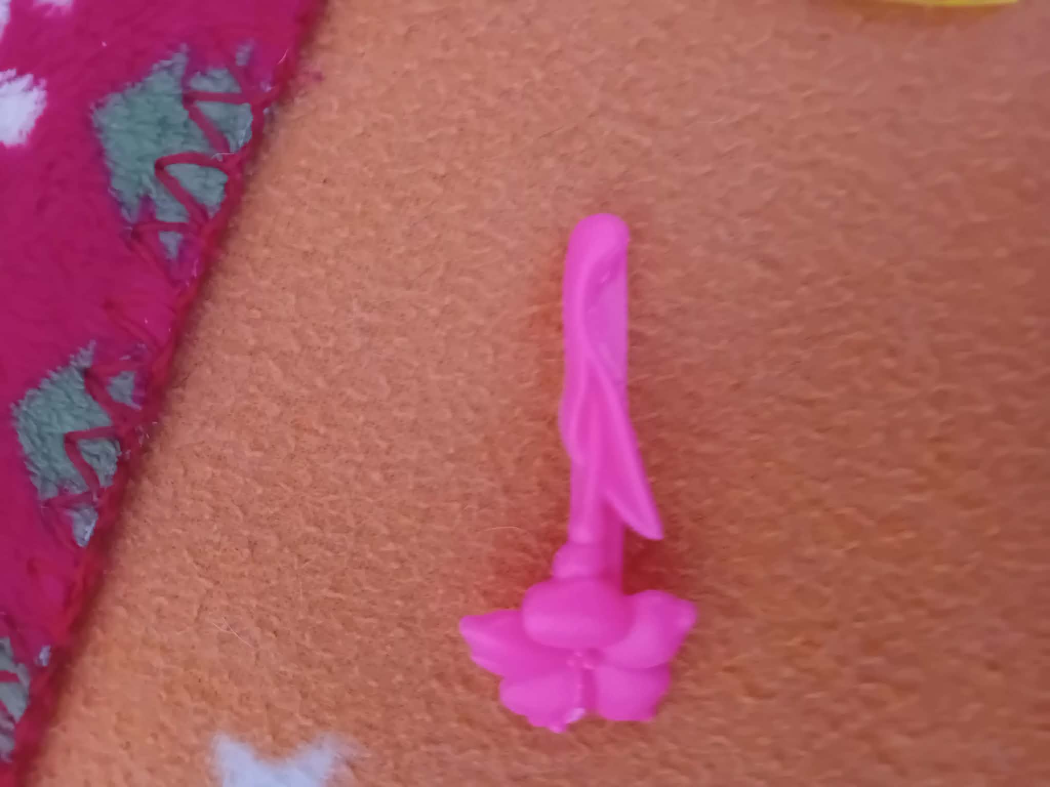 Pink Flower Wand Hair Accessory