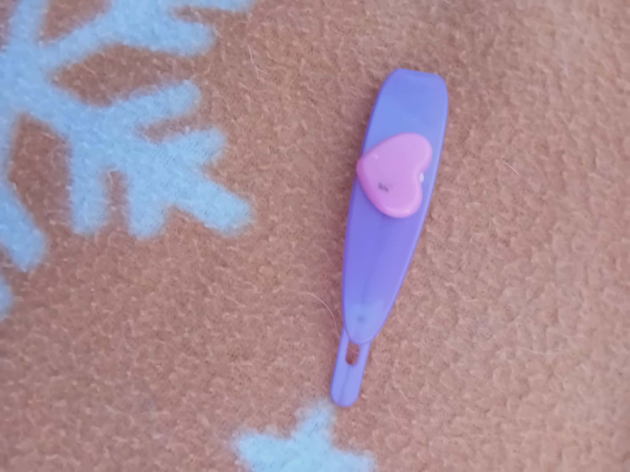 Purple Heart Hair Clip