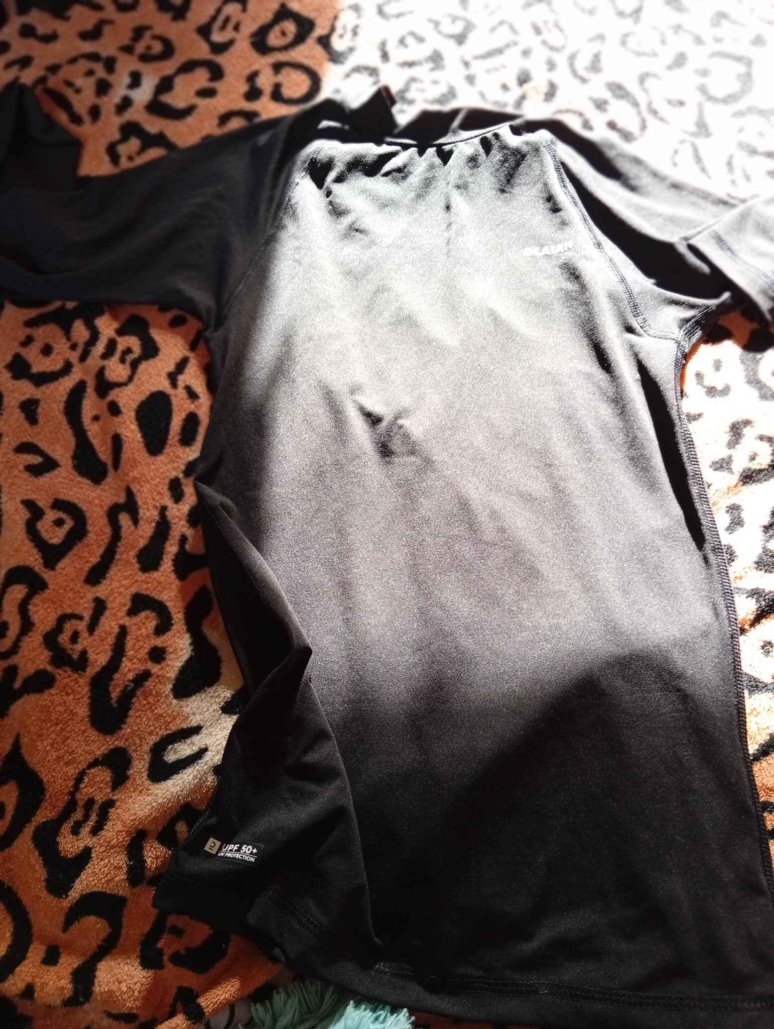 Black Long‑Sleeve Athletic Top – UPF 50+ Sun Protection