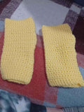 Hand-Crocheted Yellow Panels – Set of 2