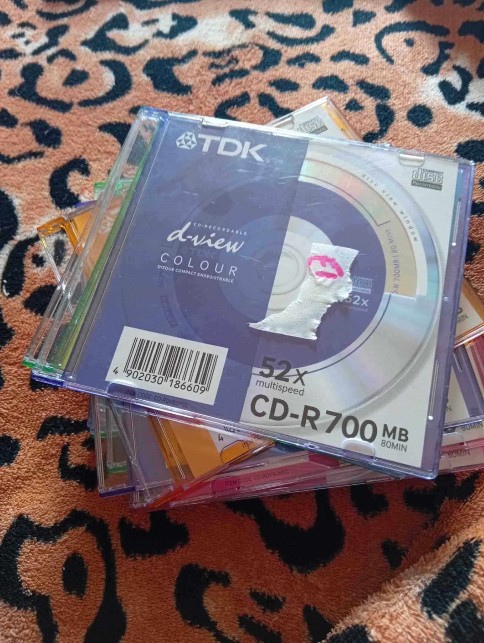 Blank CD‑R Disc Pack – Assorted Colours