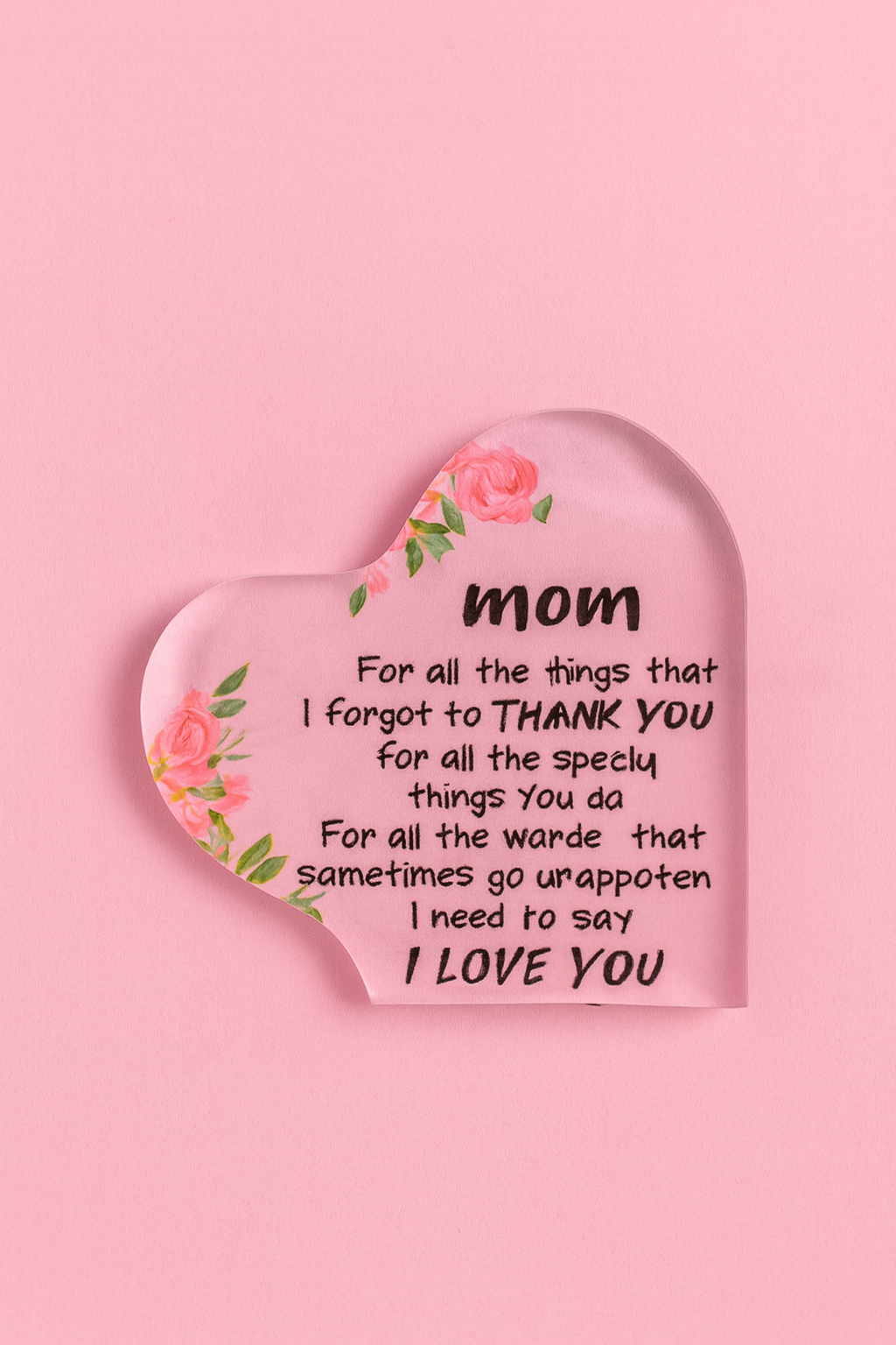 Heartfelt Thanks for Mum - Gozo Thrift Shop