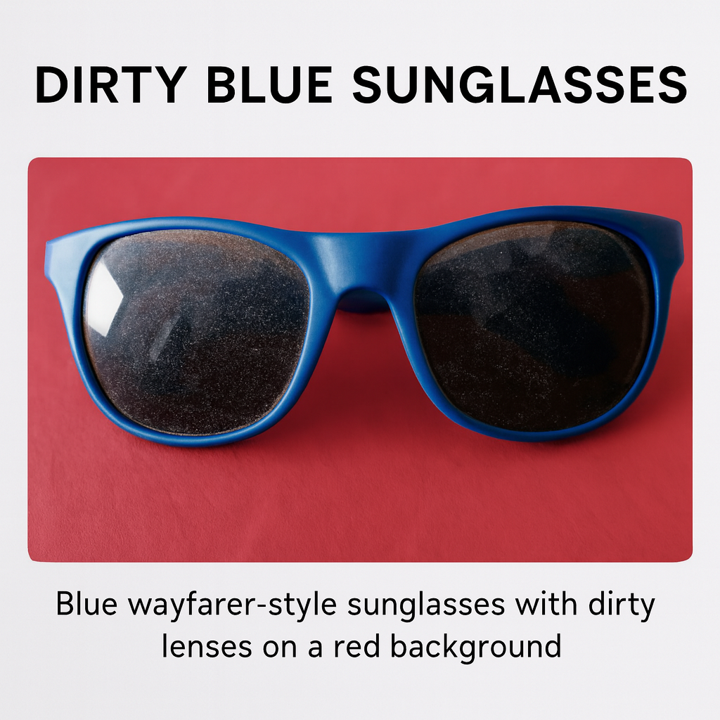 Azure Wayfarer Sunglasses – Bold Blue Frame