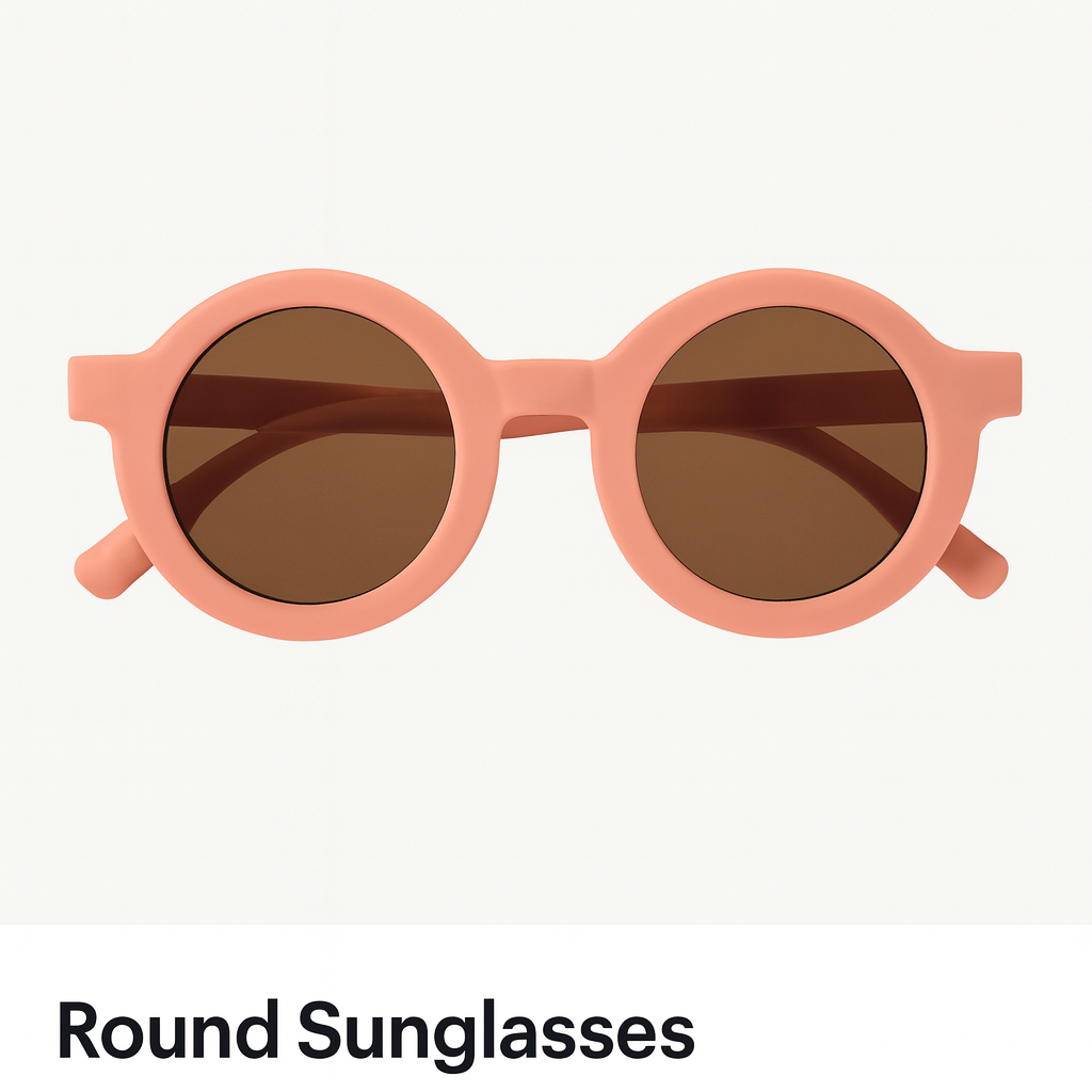 Retro Pop Round Sunglasses – Pink Frame