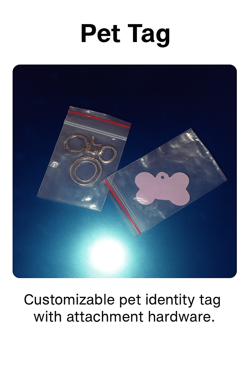 Butterfly Pet Tag – Customizable Collar Charm
