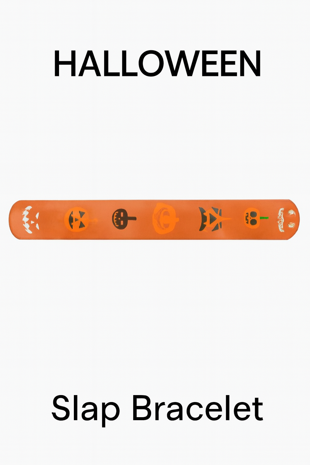 Halloween Slap Bracelet – Pumpkin Parade Edition