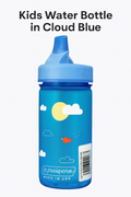 Cloud Blue Kids Water Bottle – Sun & Bird Edition