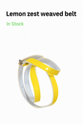 Lemon Zest Weaved Belt