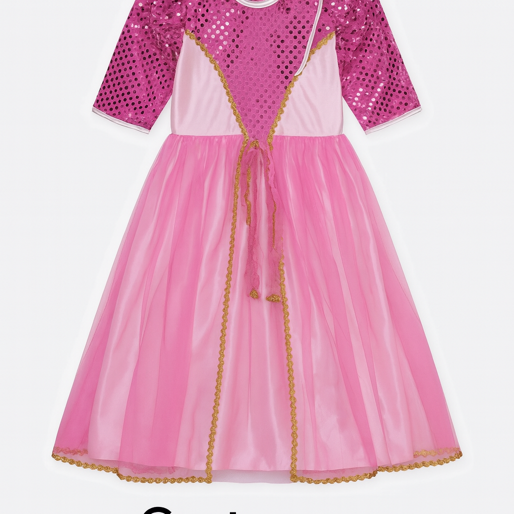 Royal Rose Princess Dress-Up Costume – Sparkle & Tulle Edition
