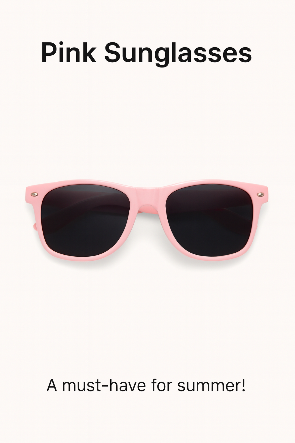 Pink Wayfarer Sunglasses