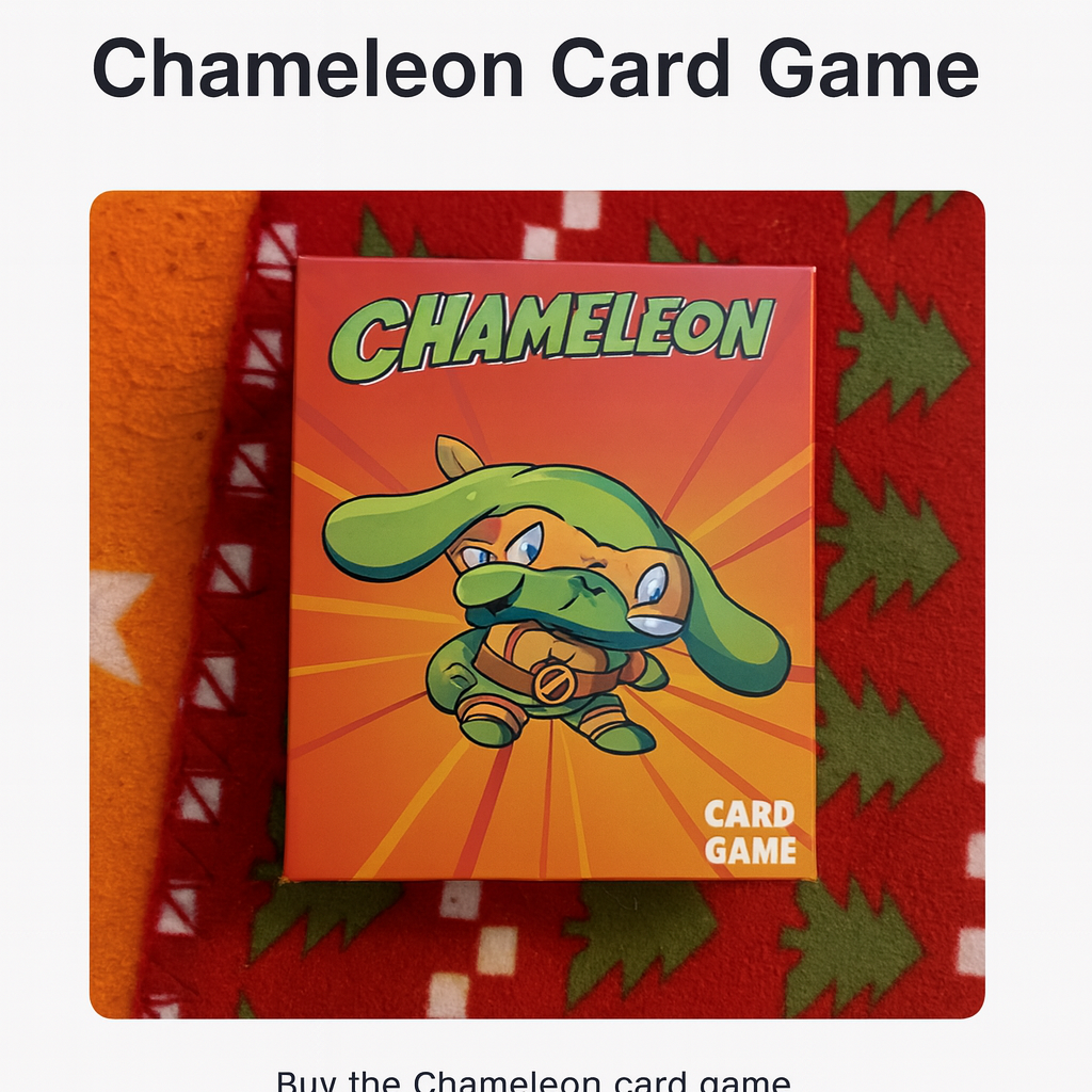 Chameleon Card Game – Jungle Adventure Edition
