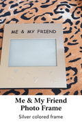 "Me & My Friend" Embossed Keepsake Frame – Silver Finish