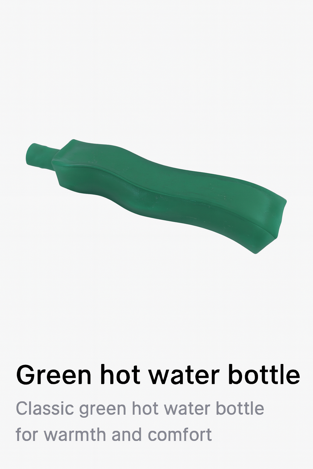 Wavy Green Bottle Ornament – Retro Chic Accent
