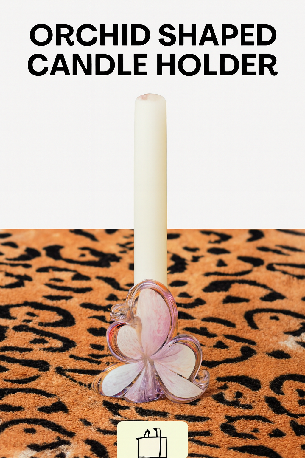 Orchid Glow Butterfly Candle Holder
