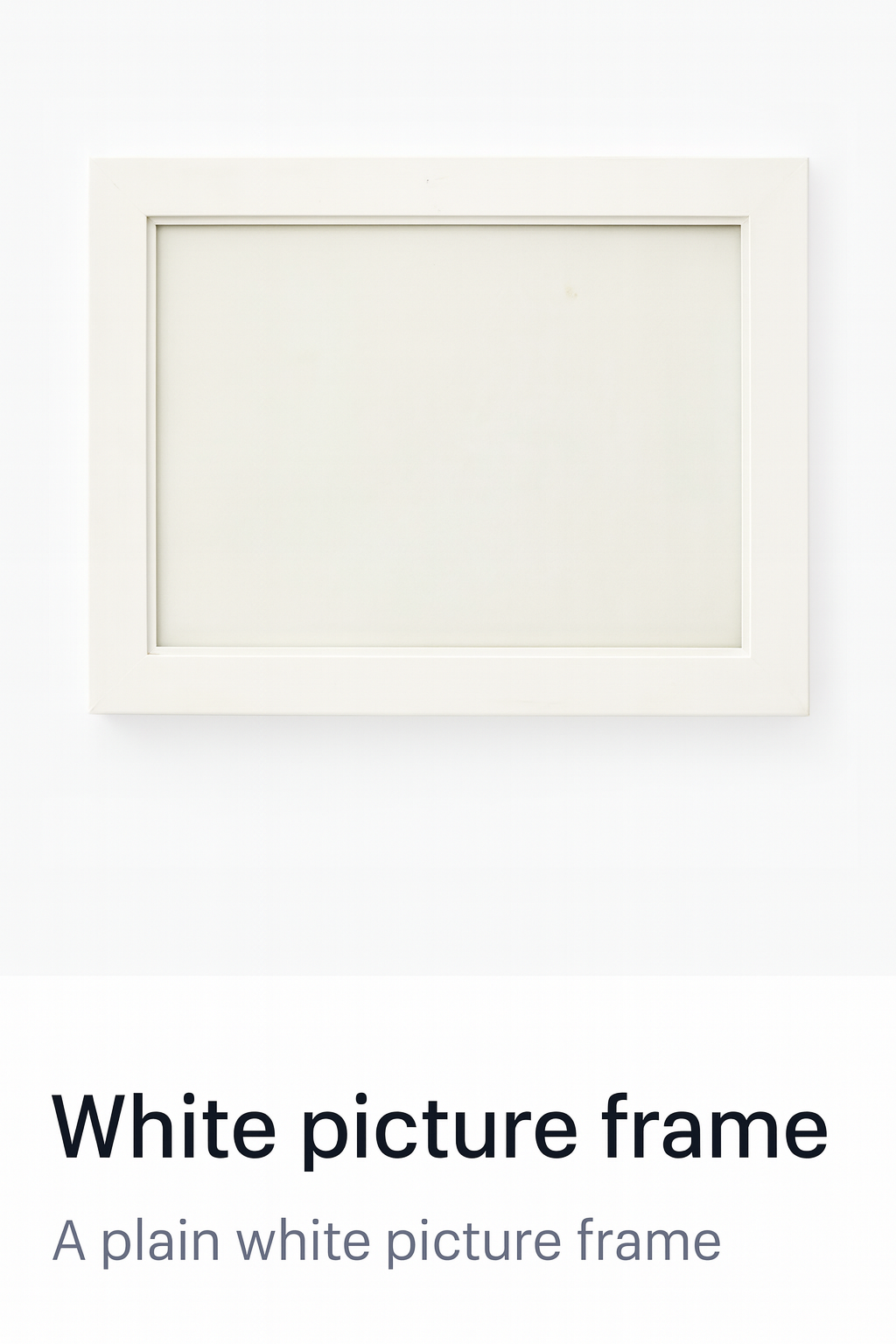 Minimalist White Frame – 8x10"