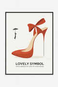 Lovely Symbol – Red Stiletto & Umbrella Dream