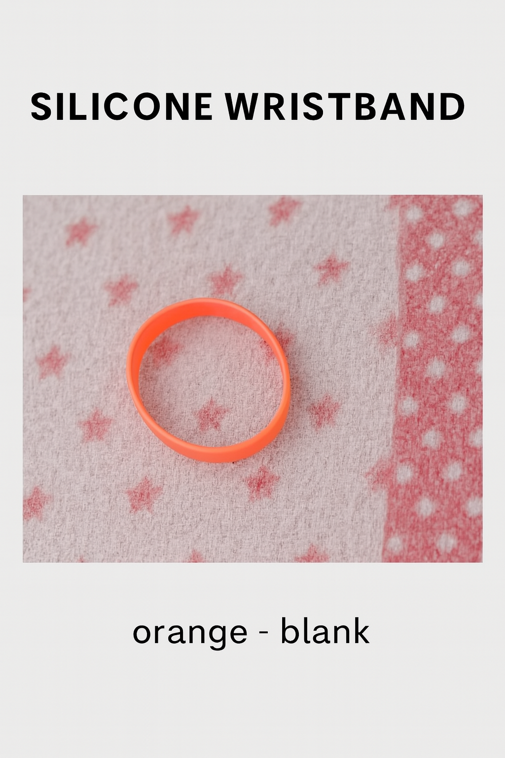Orange Silicone Wristband