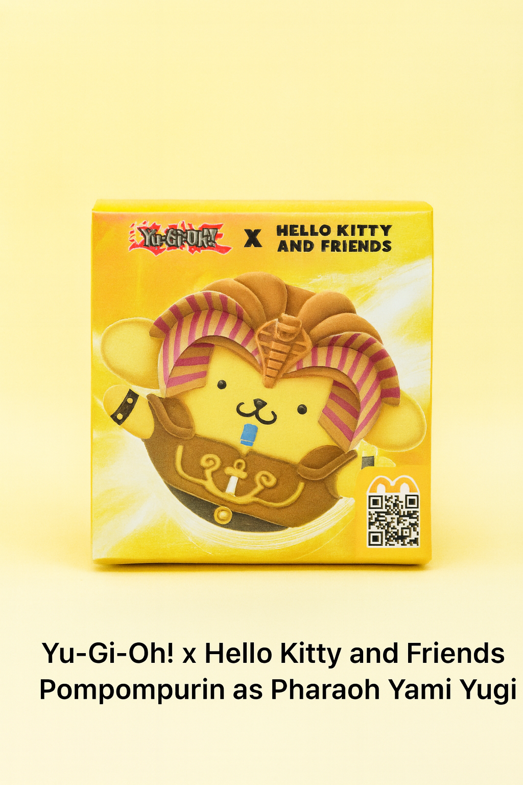 Yu-Gi-Oh! x Hello Kitty – Pompompurin as Pharaoh Yami Yugi Plush Box