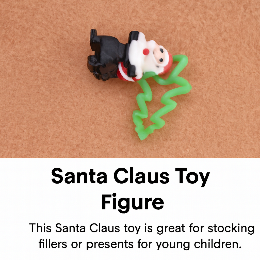 Santa’s Playful Pause – Mini Holiday Figurine