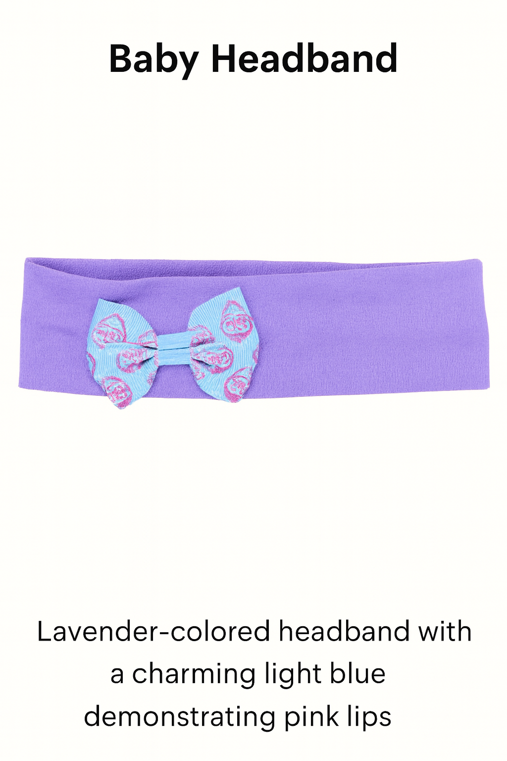 Sweet Lavender Bow Baby Headband