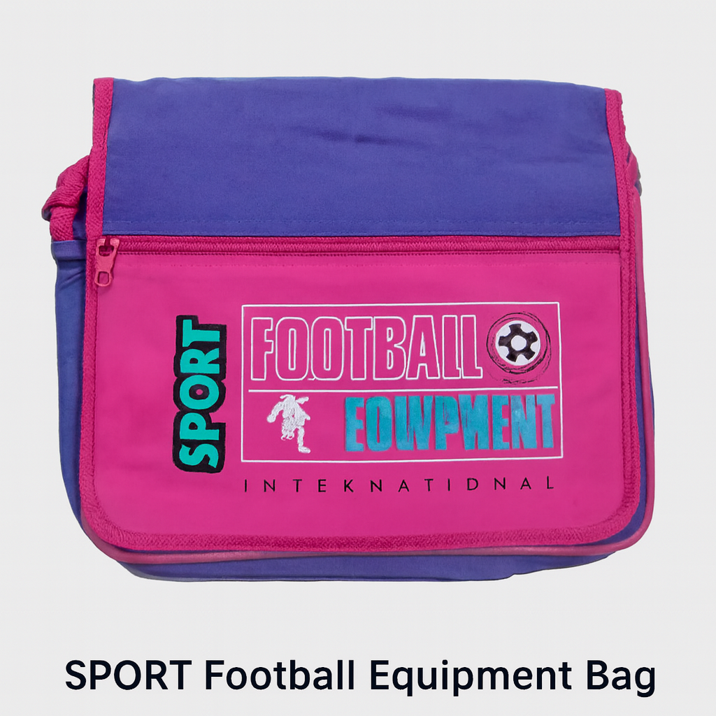 SPORT Football Equipment Shoulder Bag – Magenta & Blue