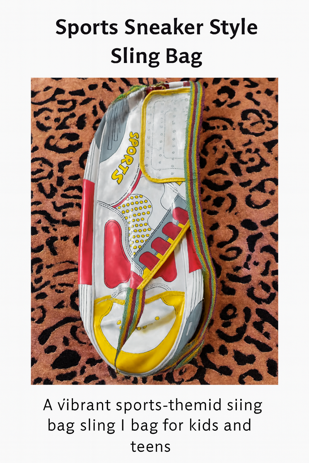 Sneaker Style Sling Bag – Bold Sports Edition