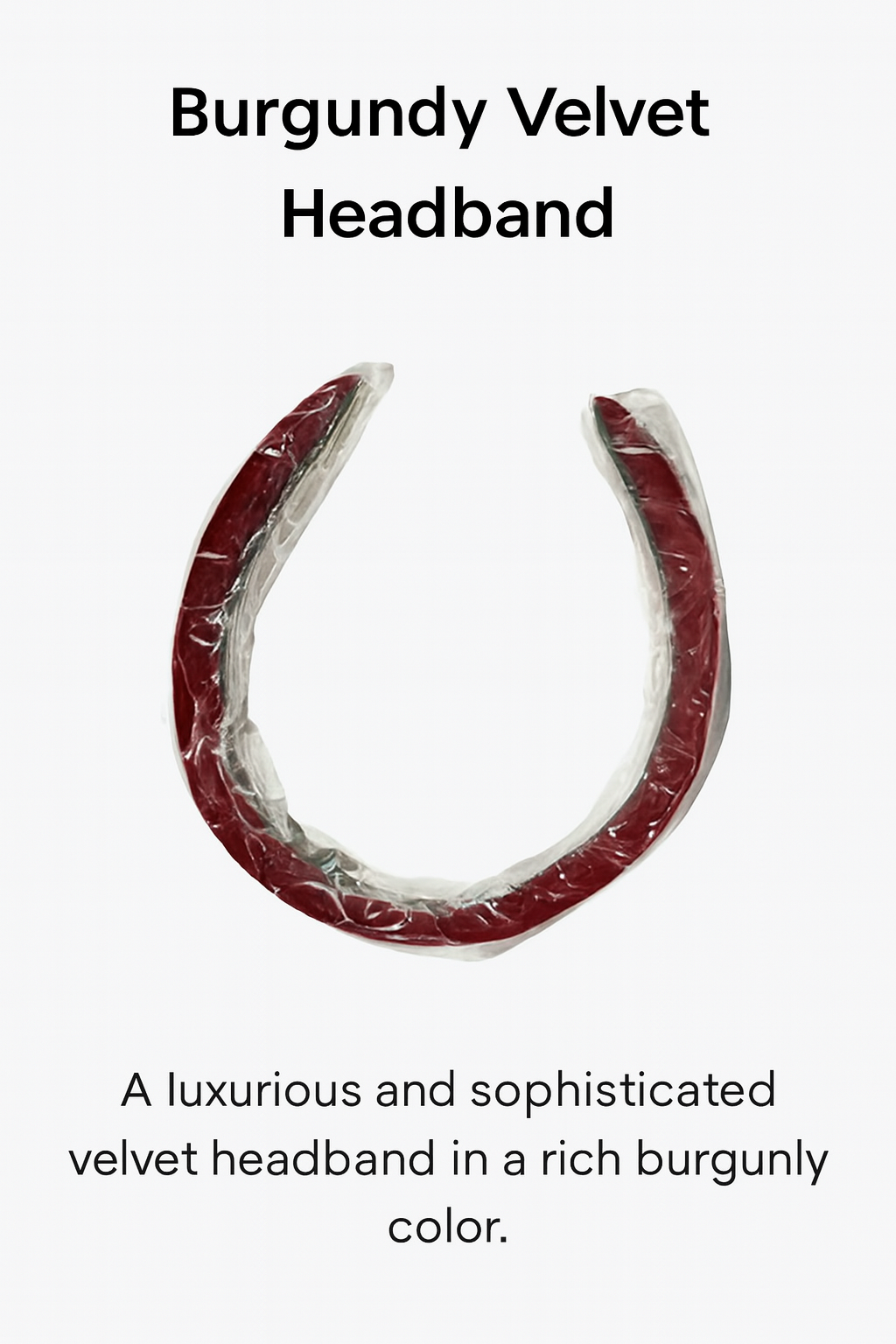 Burgundy Velvet Headband – Luxe Arch Fit