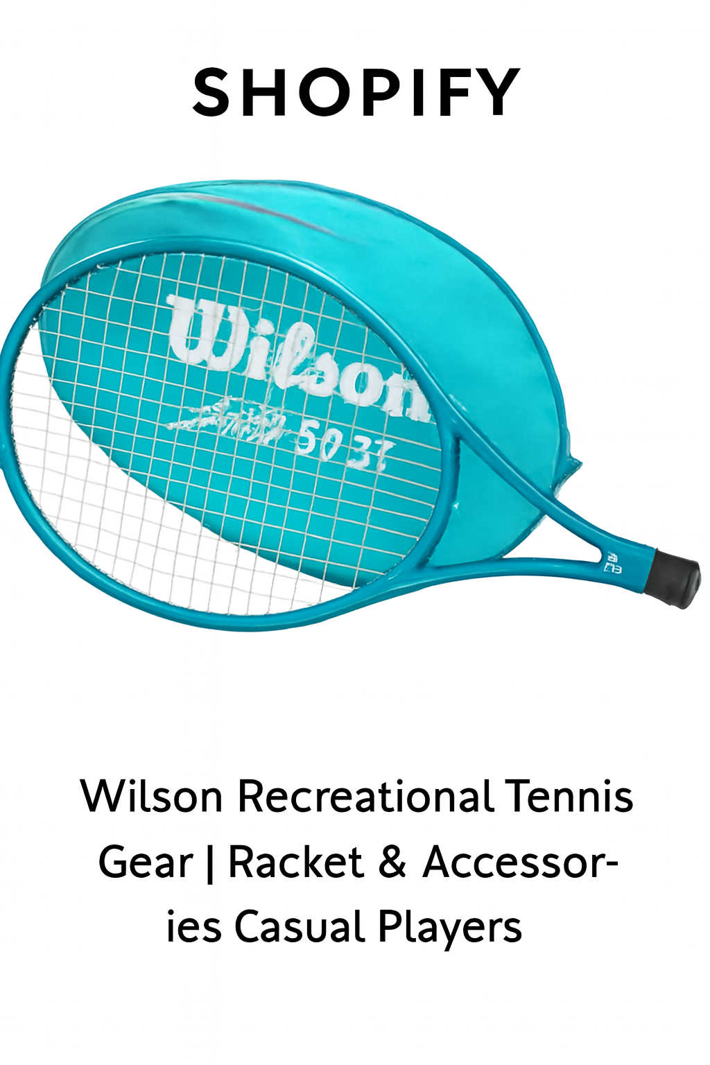 Wilson Staff 210 SI Tennis Racket – Turquoise with Matching Cover