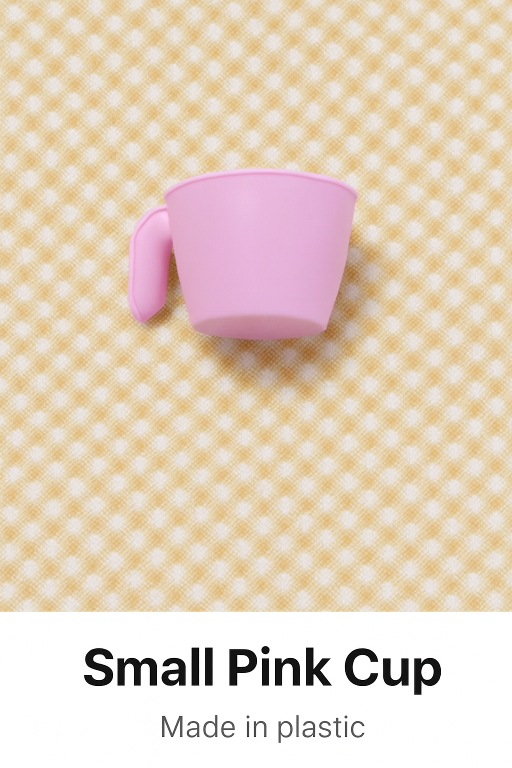 Mini Pink Toy Cup – Play Kitchen Accessory