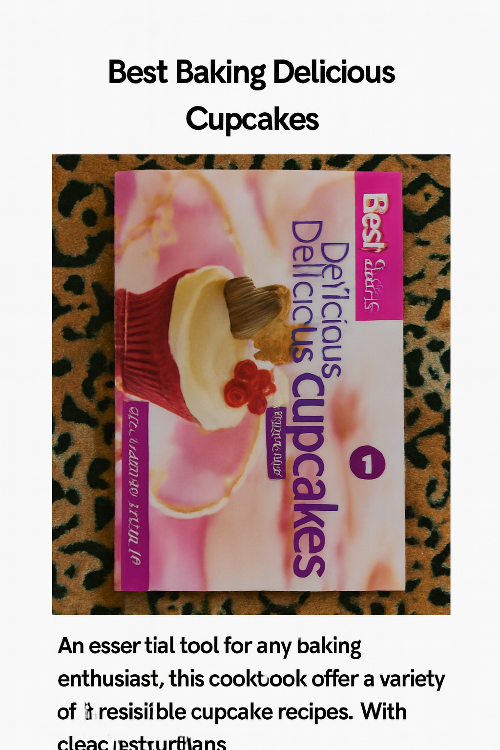 Best Baking: Delicious Cupcakes — Beginner‑Friendly Recipe Book