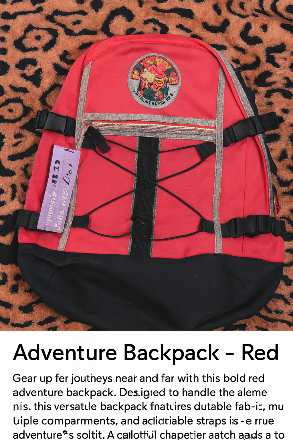 Tom & Jerry Adventure Backpack – Red & Black