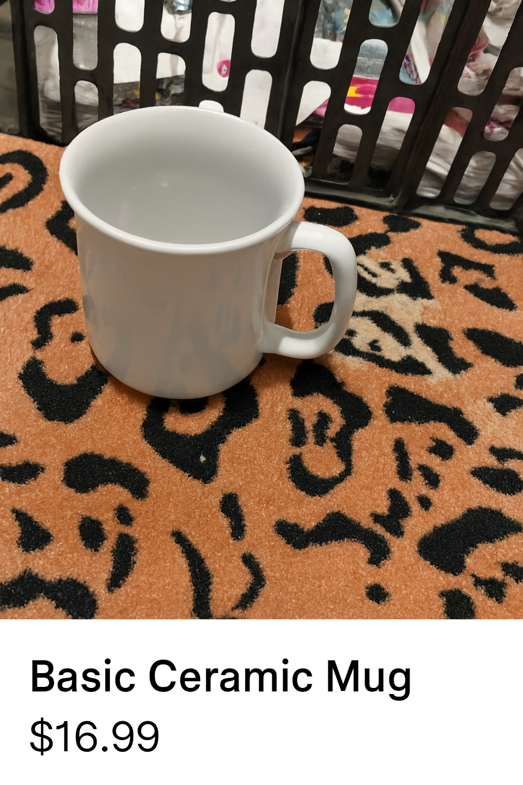 Classic White Ceramic Mug – Minimalist Everyday Essentia