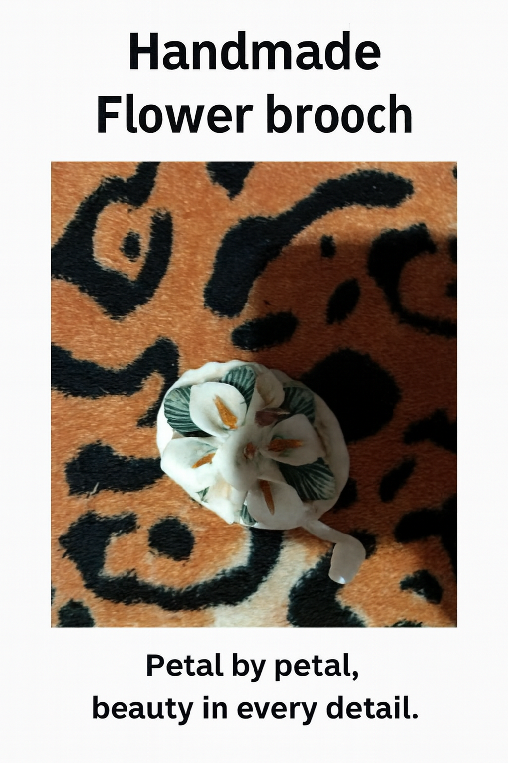 Elegant White Blossom Hair Clip