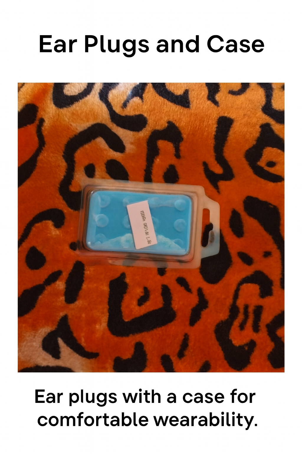 Reusable Silicone Earplugs in Travel Case