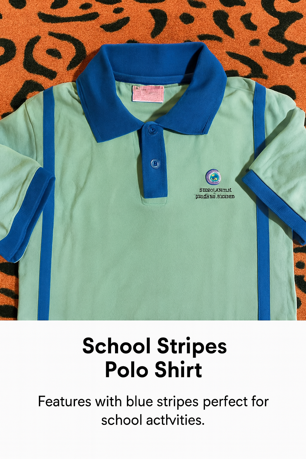 Little Angels Polo Shirt – Blue Stripes Edition