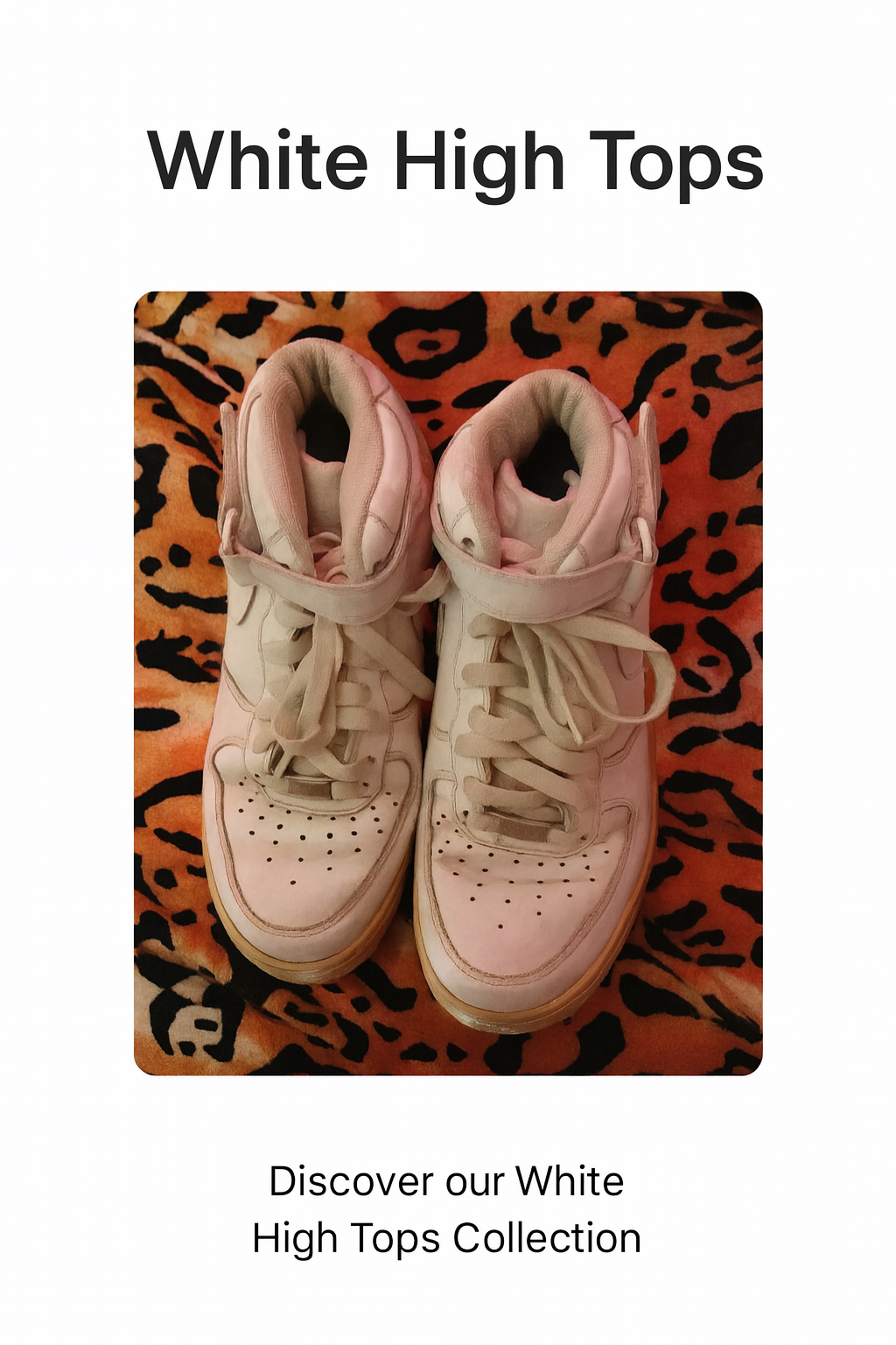 Classic White High‑Top Sneakers – Everyday Comfort & Timeless Style