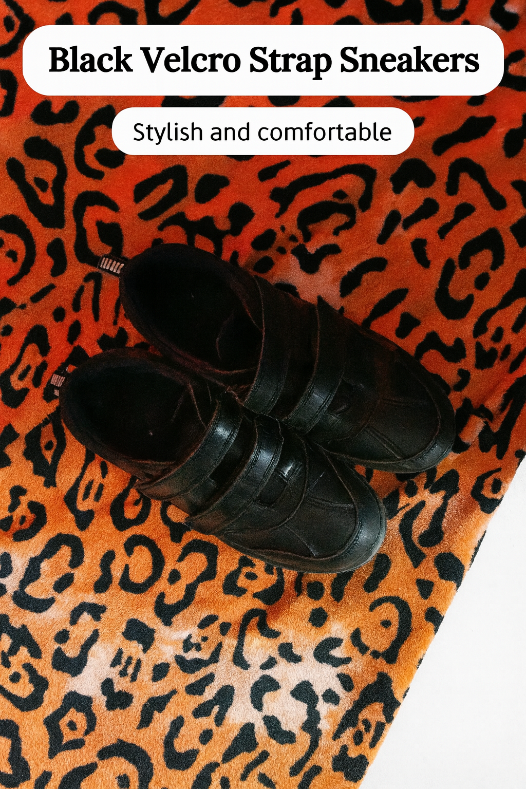 Black Velcro Everyday Shoes