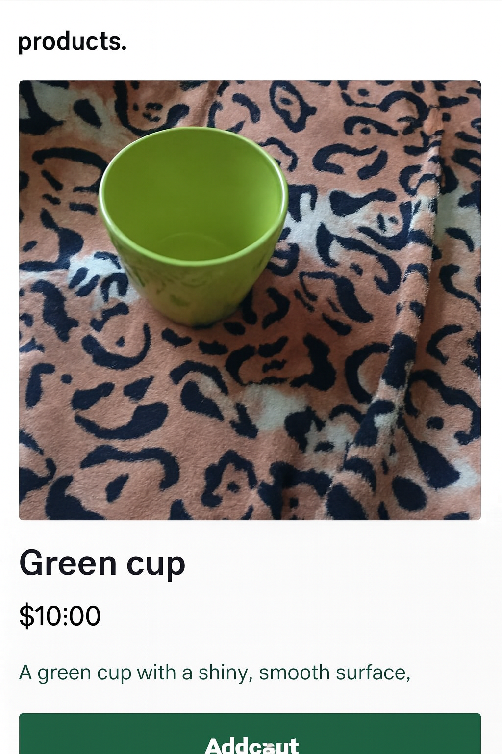Bright Green Plastic Cup – Everyday Essential