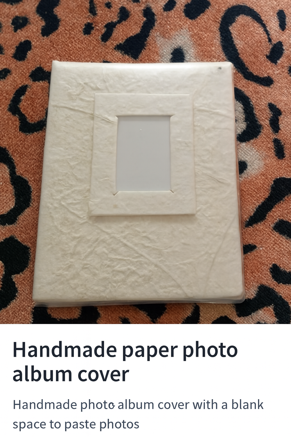 Artisan Keepsake Album with Frame Cover