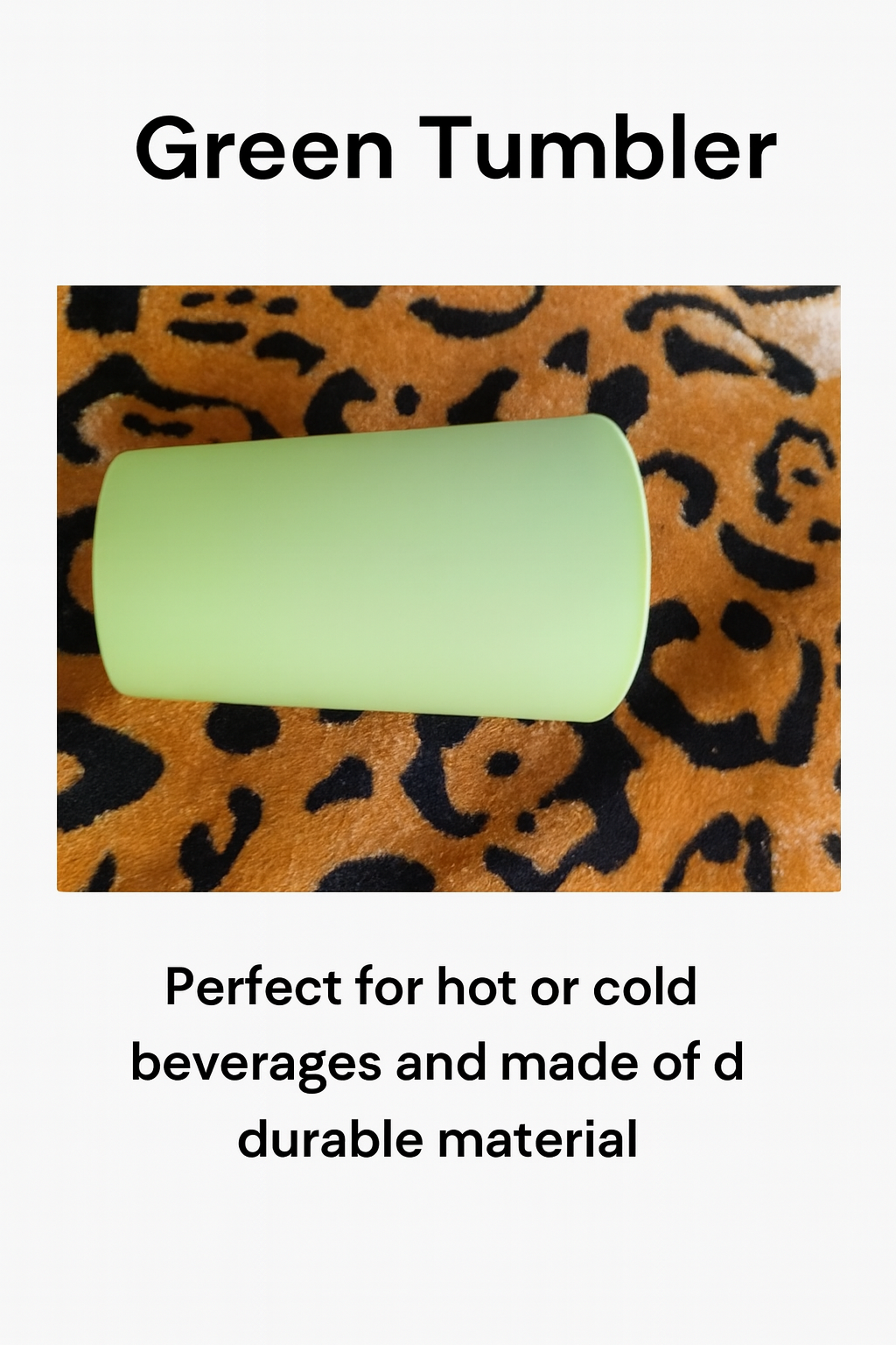 Mint Green Minimalist Tumbler Cup