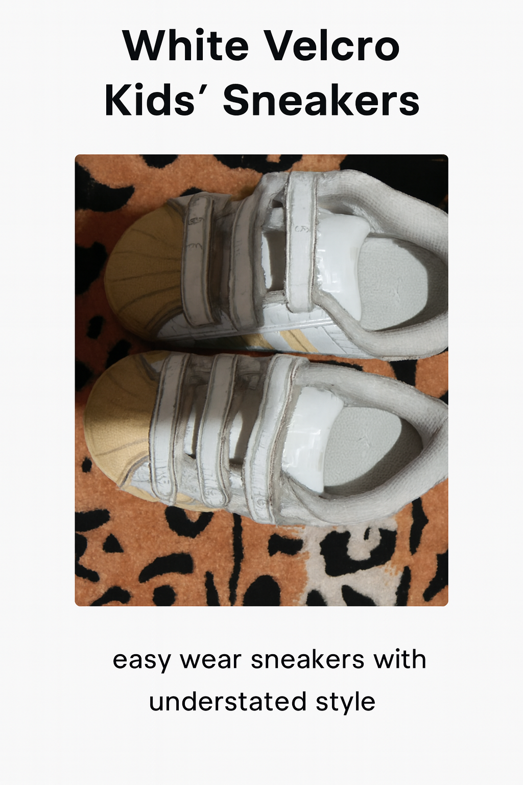 White Velcro Toddler Sneakers