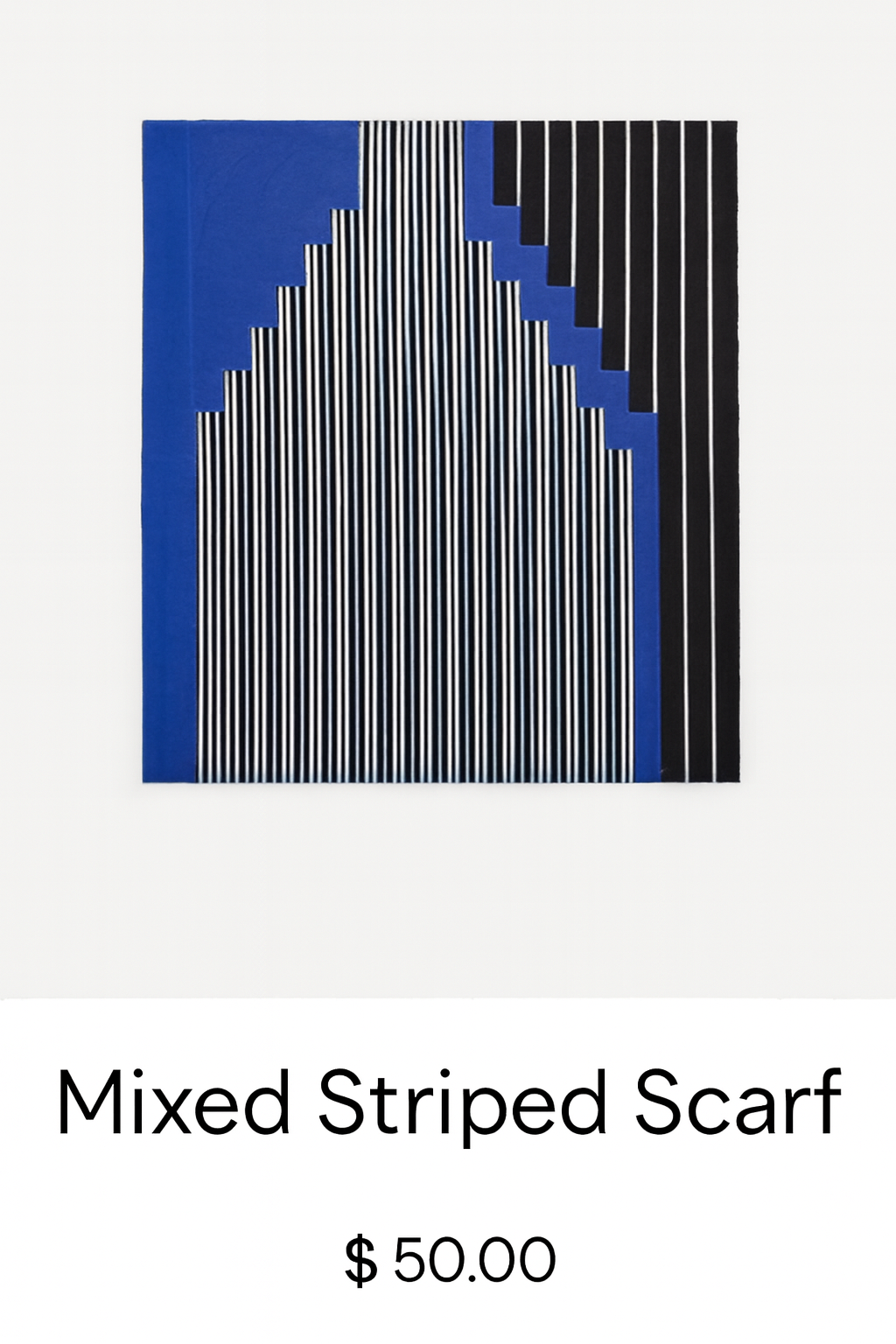 Geometric Striped Statement Fabric