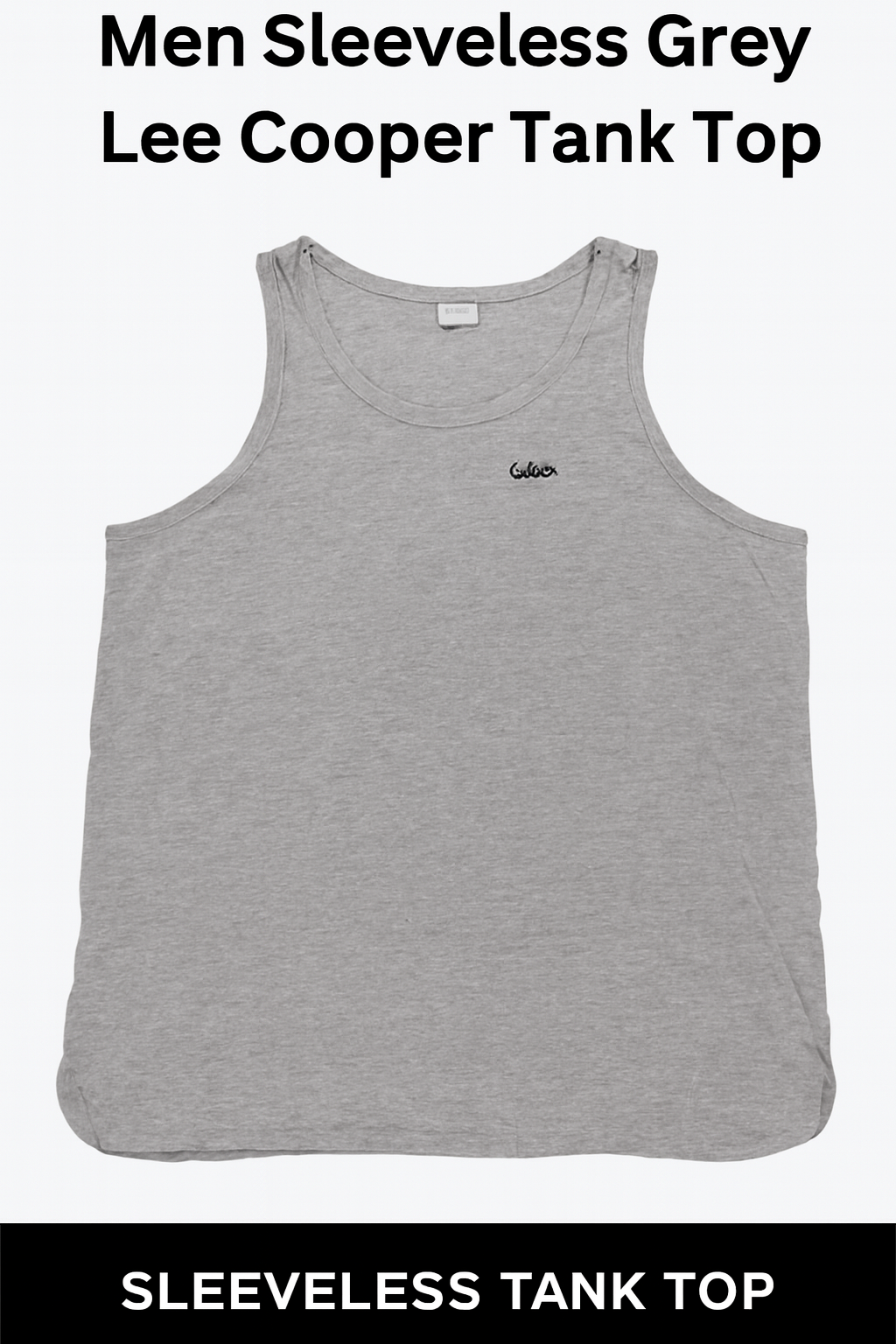 Lee Cooper Men’s Grey Sleeveless Tank Top