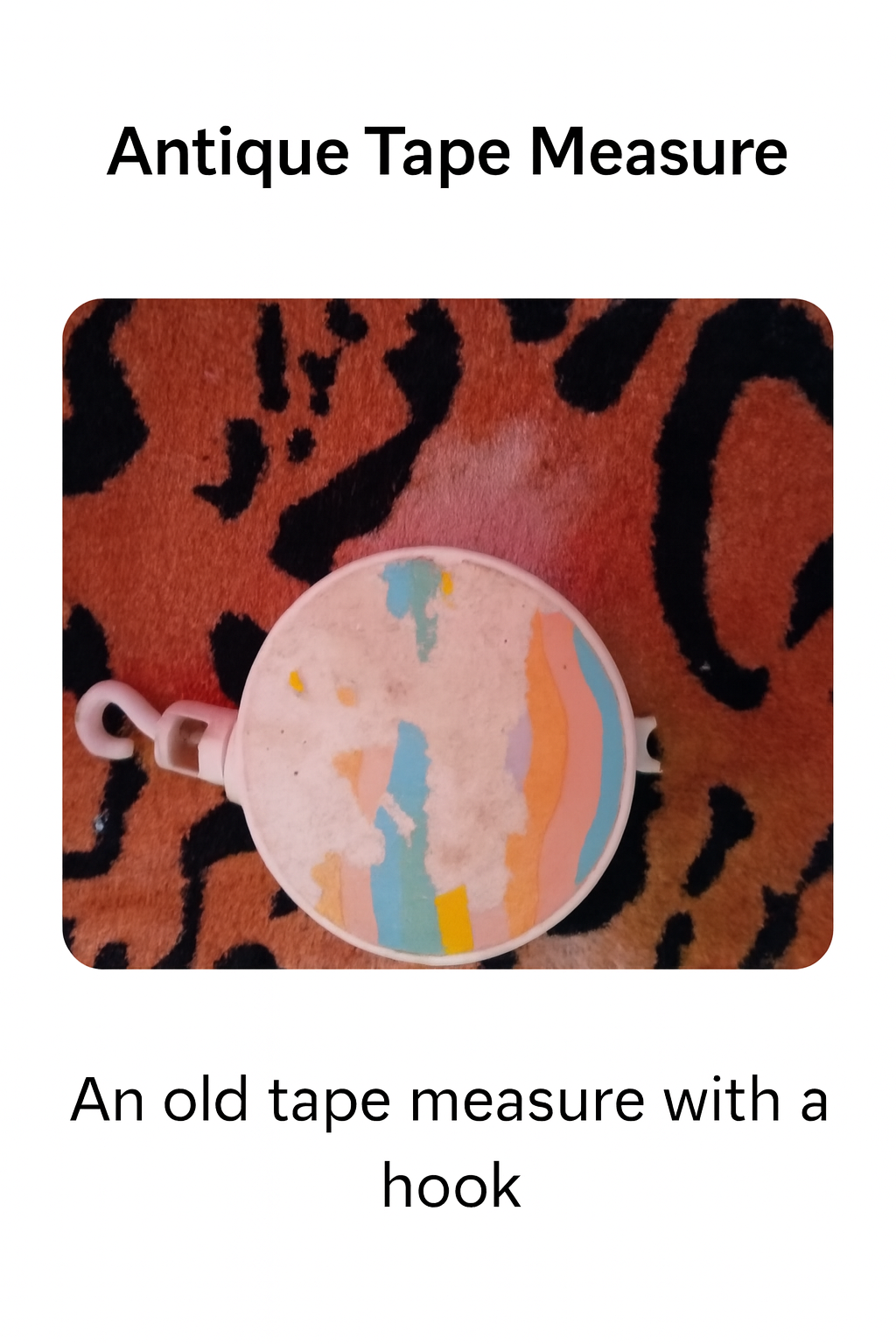 Vintage Pastel Hook Disc – Decorative Hanging Accent