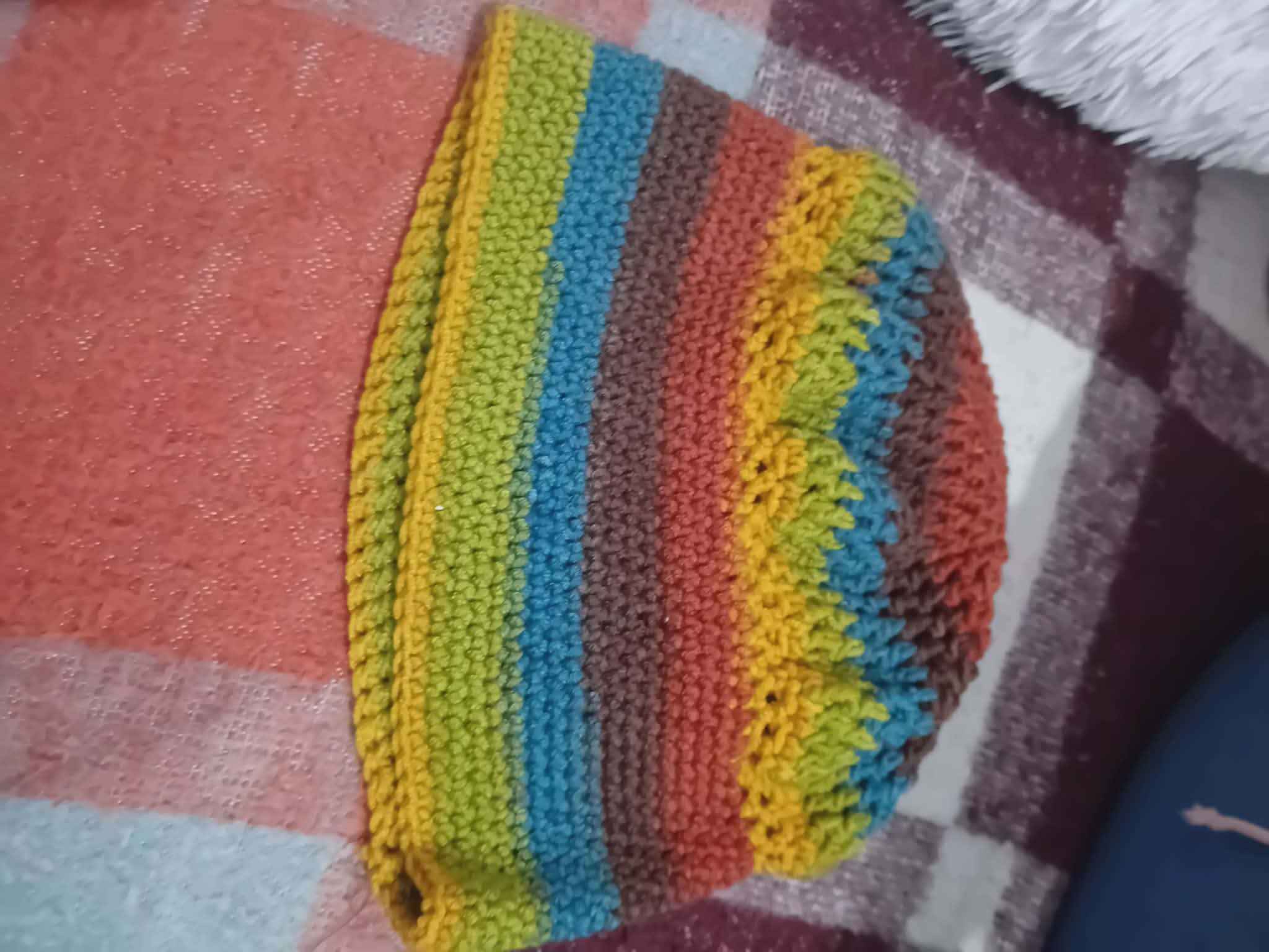 Multicolor Knitted Winter Hat