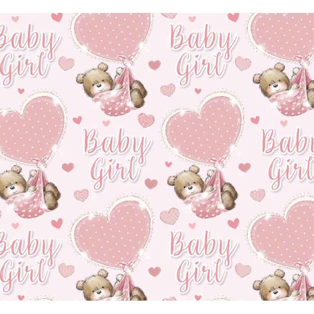 Baby Girl Wrapping Paper&nbsp;